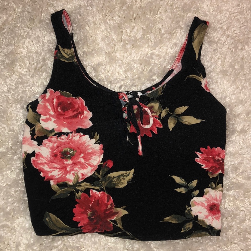 Floral Crop Top Tank